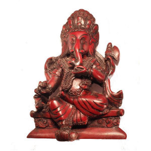 Ganesh Statue wood looking RG-050A